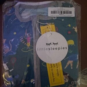 Little Sleepies Kids One Piece - Blue